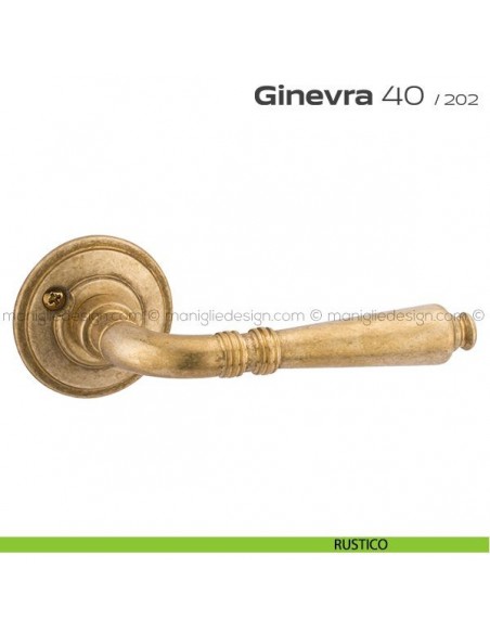 Maniglia per porta 40 Ginevra Reguitti con viti a vista rustico