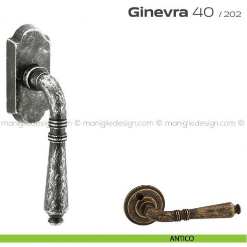 Maniglia per finestra martellina DK 40 Ginevra Reguitti antico
