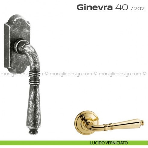 Maniglia per finestra martellina DK 40 Ginevra Reguitti lucido verniciato