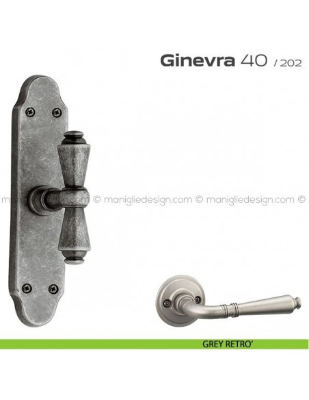 Maniglia per finestra cremonese 40 Ginevra Reguitti grey retrò