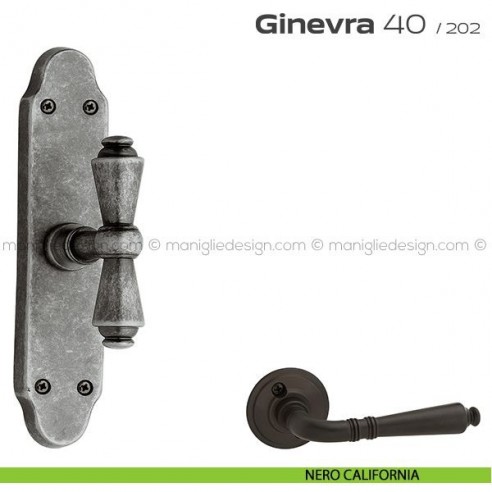 Maniglia per finestra cremonese 40 Ginevra Reguitti nero california