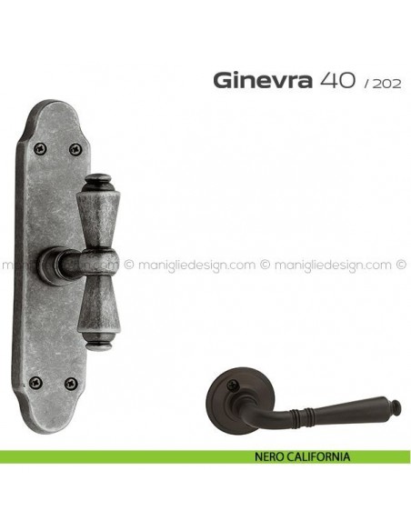 Maniglia per finestra cremonese 40 Ginevra Reguitti nero california