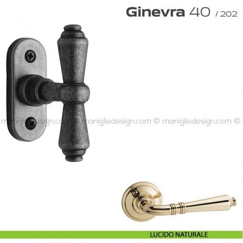 Maniglia per finestra martellina 40 Ginevra Reguitti lucido naturale