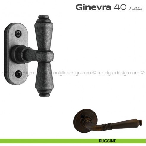 Maniglia per finestra martellina 40 Ginevra Reguitti ruggine