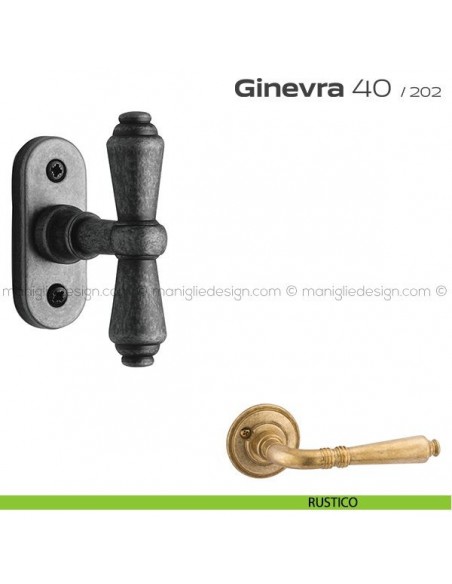 Maniglia per finestra martellina 40 Ginevra Reguitti rustico