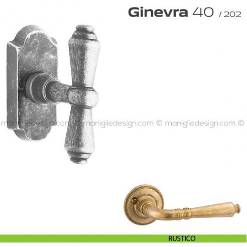 Maniglia per finestra martellina DK impugnatura a T 40 Ginevra Reguitti rustico