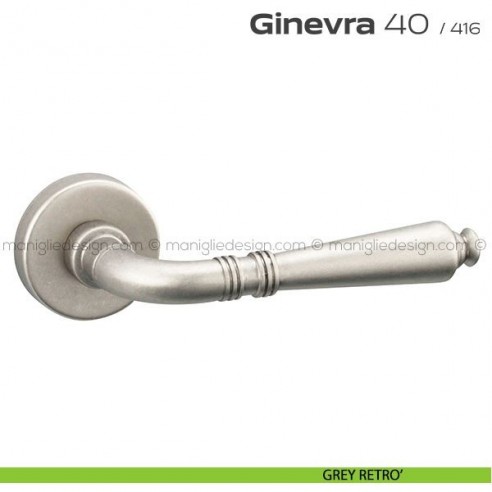 Maniglia per porta 40 Ginevra Reguitti grey retrò