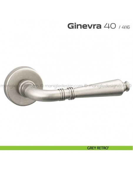 Maniglia per porta 40 Ginevra Reguitti grey retrò