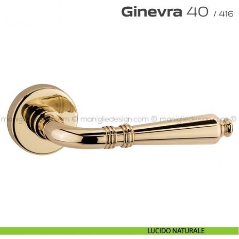 Maniglia per porta 40 Ginevra Reguitti lucido naturale