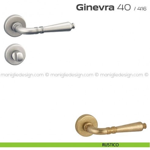 Maniglia per porta con nottolino 40 Ginevra Reguitti rustico