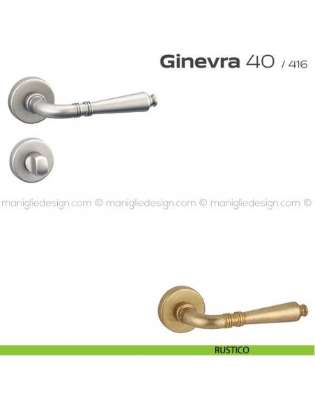 Maniglia per porta con nottolino 40 Ginevra Reguitti rustico