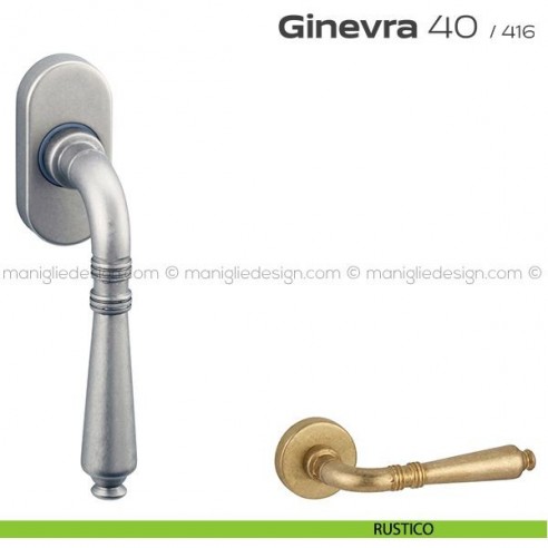 Maniglia martellina DK per finestra 40 Ginevra Reguitti rustico