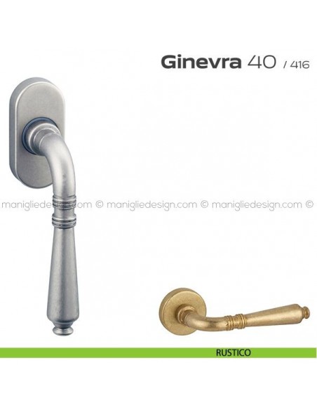 Maniglia martellina DK per finestra 40 Ginevra Reguitti rustico