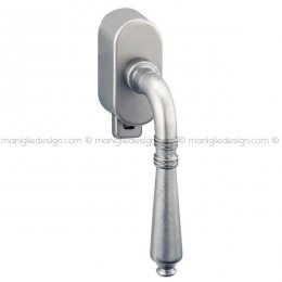 Maniglia per finestra DK con pulsante su placca 40 Ginevra Reguitti