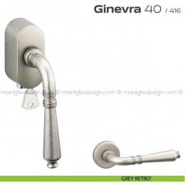 Maniglia per finestra martellina DK con chiave su placca 040 Ginevra Reguitti 2