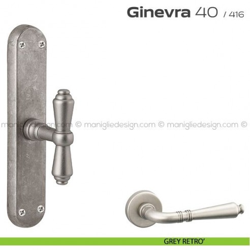 Maniglia cremonese per finestra 40 Ginevra Reguitti grey retrò