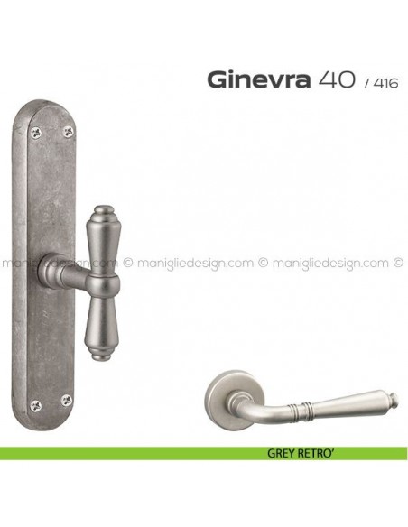 Maniglia cremonese per finestra 40 Ginevra Reguitti grey retrò