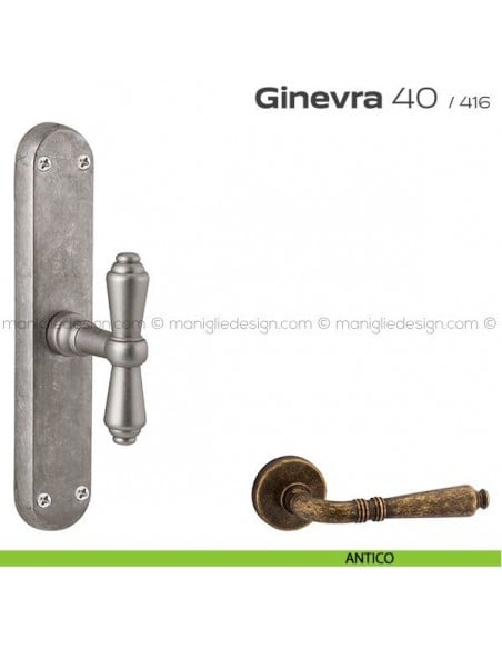 Maniglia cremonese per finestra 40 Ginevra Reguitti antico