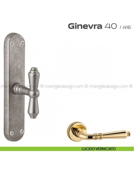 Maniglia cremonese per finestra 40 Ginevra Reguitti lucido verniciato