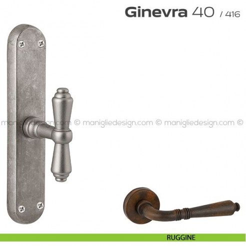 Maniglia cremonese per finestra 40 Ginevra Reguitti ruggine