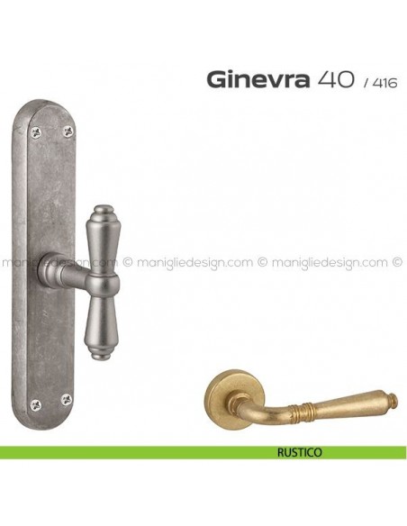 Maniglia cremonese per finestra 40 Ginevra Reguitti rustico