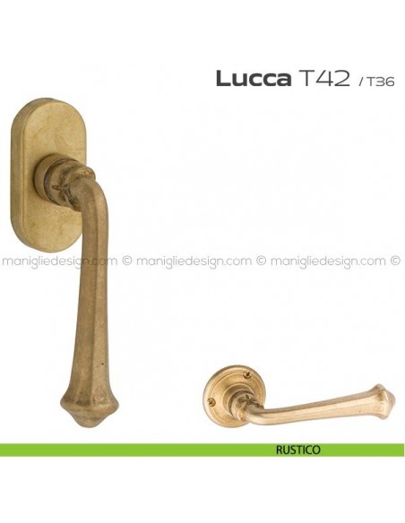 Maniglia martellina DK per finestra T42 Lucca Reguitti rustico