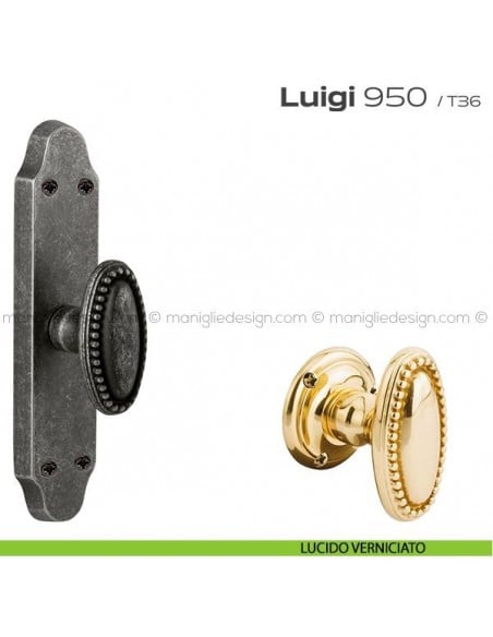 Maniglia per finestra cremonese 950 Luigi Reguitti lucido verniciato