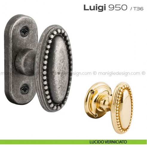 Maniglia per finestra martellina 950 Luigi Reguitti lucido verniciato