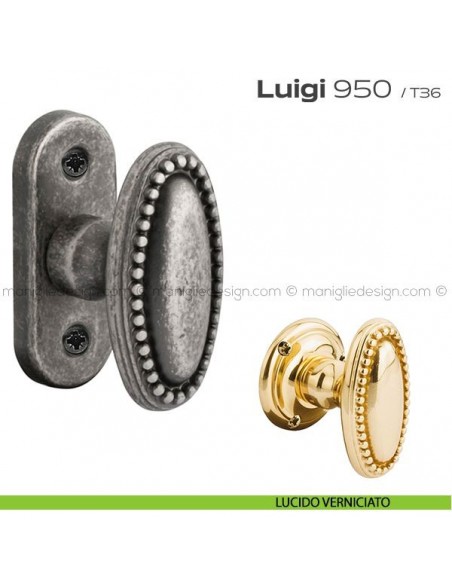 Maniglia per finestra martellina 950 Luigi Reguitti lucido verniciato