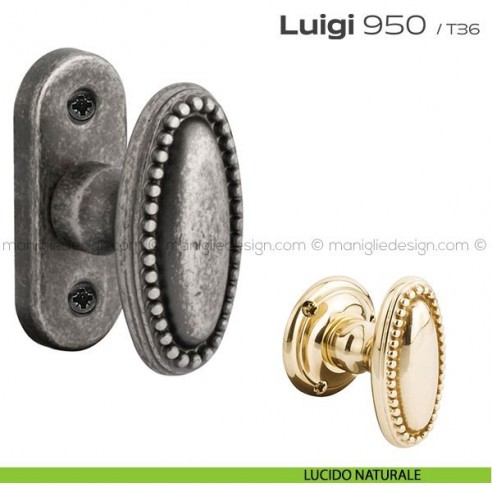 Maniglia per finestra martellina 950 Luigi Reguitti lucido naturale