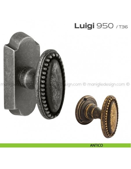 Maniglia martellina DK per finestra 950 Luigi Reguitti antico