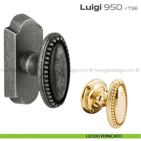 Maniglia martellina DK per finestra 950 Luigi Reguitti lucido verniciato