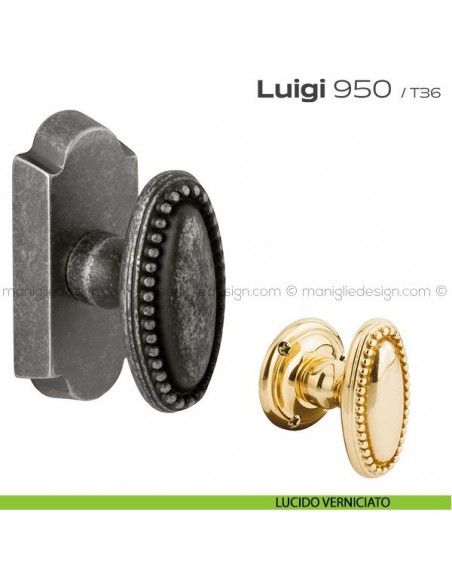 Maniglia martellina DK per finestra 950 Luigi Reguitti lucido verniciato