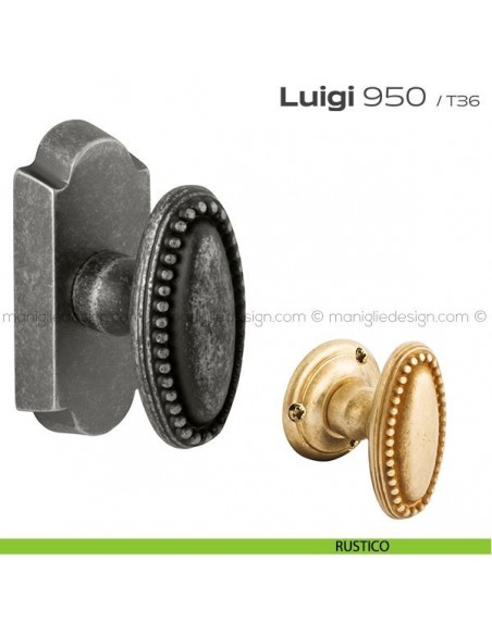 Maniglia martellina DK per finestra 950 Luigi Reguitti rustico