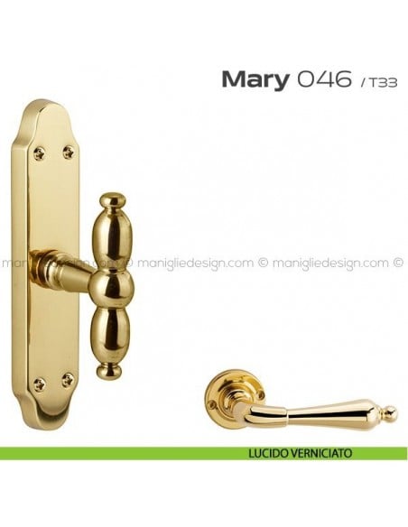 Maniglia per finestra cremonese 046 Mary Reguitti lucido verniciato