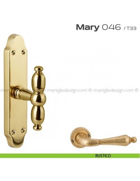 Maniglia per finestra cremonese 046 Mary Reguitti rustico