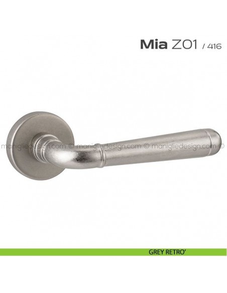 Maniglia per porta Z01 Mia Reguitti grey retrò