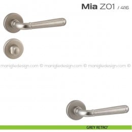 Maniglia per porta con nottolino Z01 Mia Reguitti 2