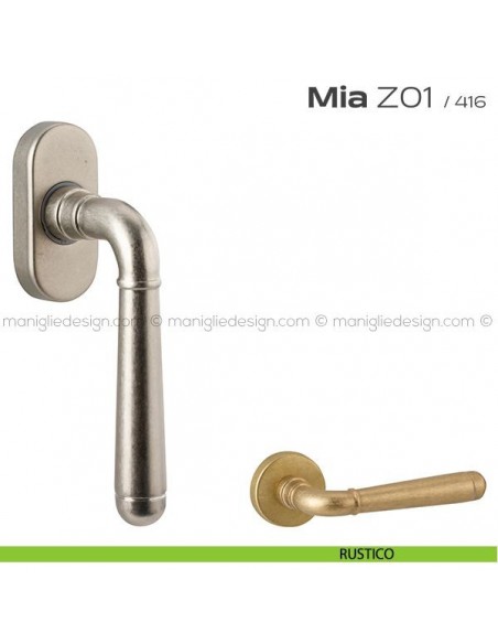 Maniglia martellina DK per finestra Z01 Mia Reguitti rustico