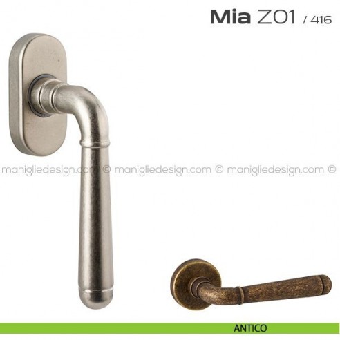 Maniglia martellina DK per finestra Z01 Mia Reguitti antico