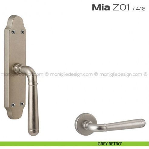 Maniglia per finestra cremonese Z01 Mia Reguitti grey retrò