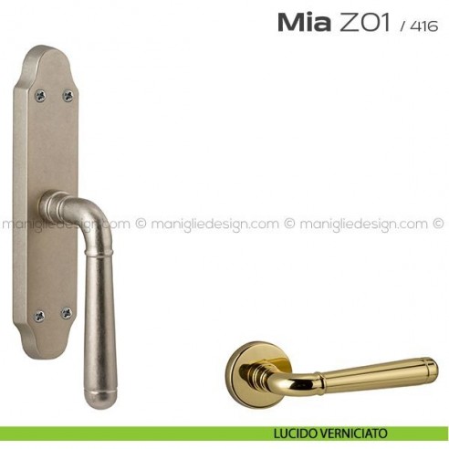 Maniglia per finestra cremonese Z01 Mia Reguitti lucido verniciato