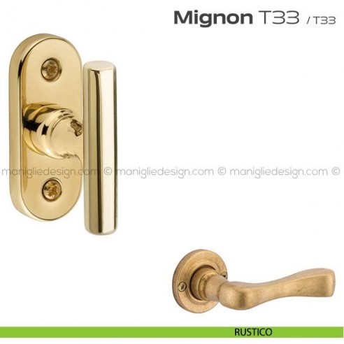 Maniglia martellina per finestra T33 Mignon Reguitti rustico