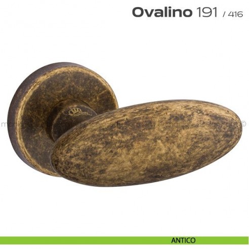 Maniglia per porta 191 Ovalino Reguitti antico