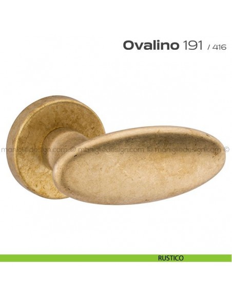 Maniglia per porta 191 Ovalino Reguitti rustico