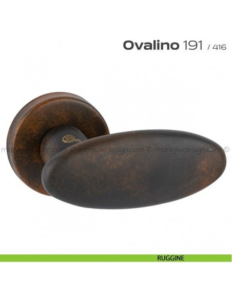 Maniglia per porta 191 Ovalino Reguitti ruggine