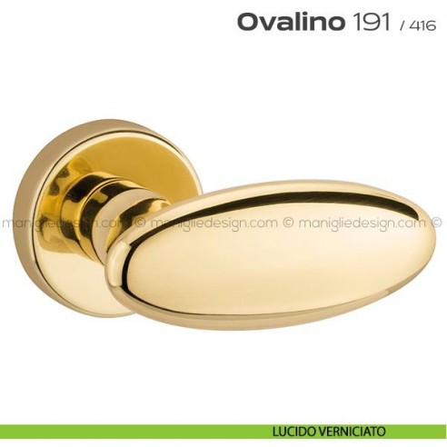 Maniglia per porta 191 Ovalino Reguitti lucido verniciato