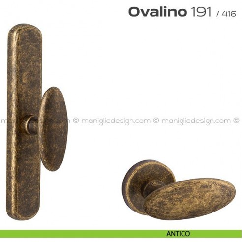 Maniglia per finestra cremonese 191 Ovalino Reguitti antico