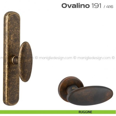 Maniglia per finestra cremonese 191 Ovalino Reguitti ruggine