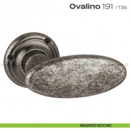 Maniglia per porta 191 Ovalino Reguitti con viti a vista 2